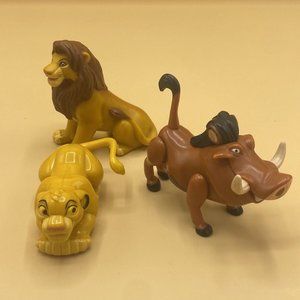 Lot Of 3 vintage Lion King Toys - Disney Pinback Simba - Figures